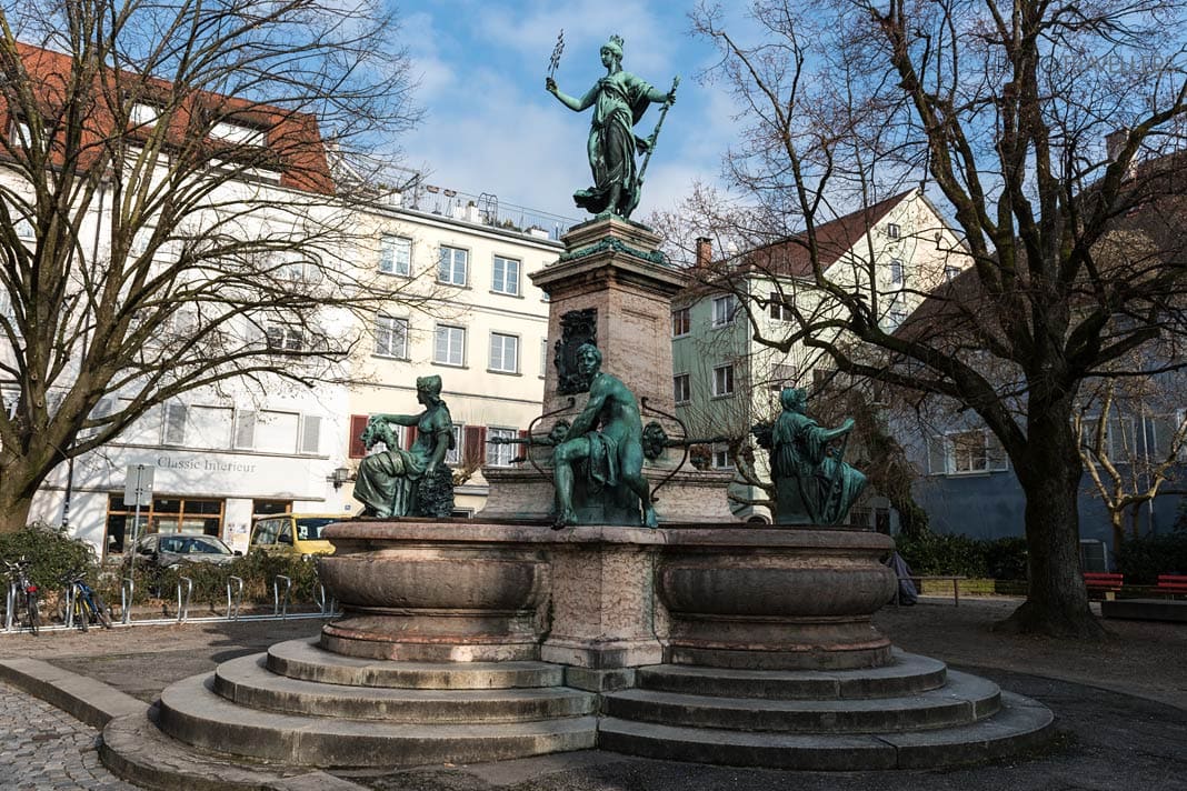 Der Lindaviabrunnen in Lindau