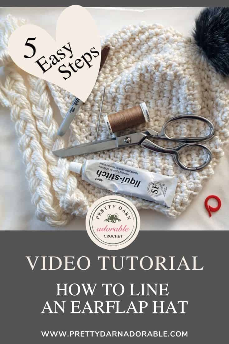 how to line a hat with earflaps