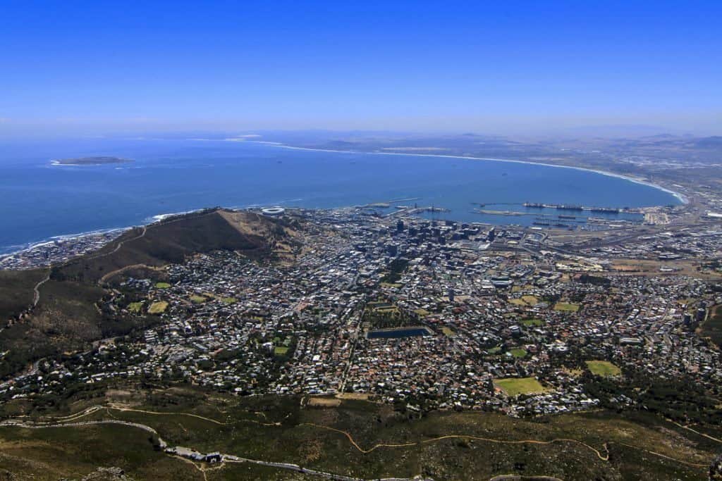 Cape of Good Hope widok z góry stołowej