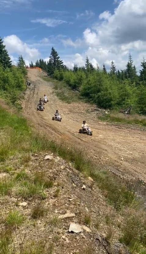 mountaincart coborare Muntele Basmelor