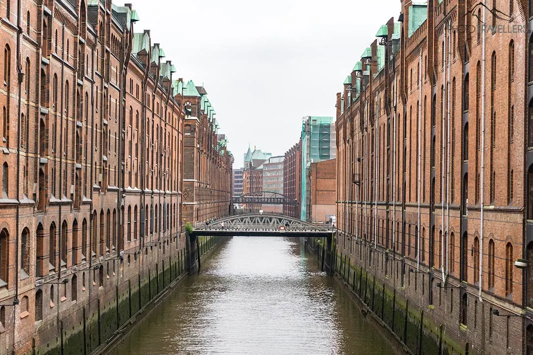 Der bekannte Blick in der Speicherstadt