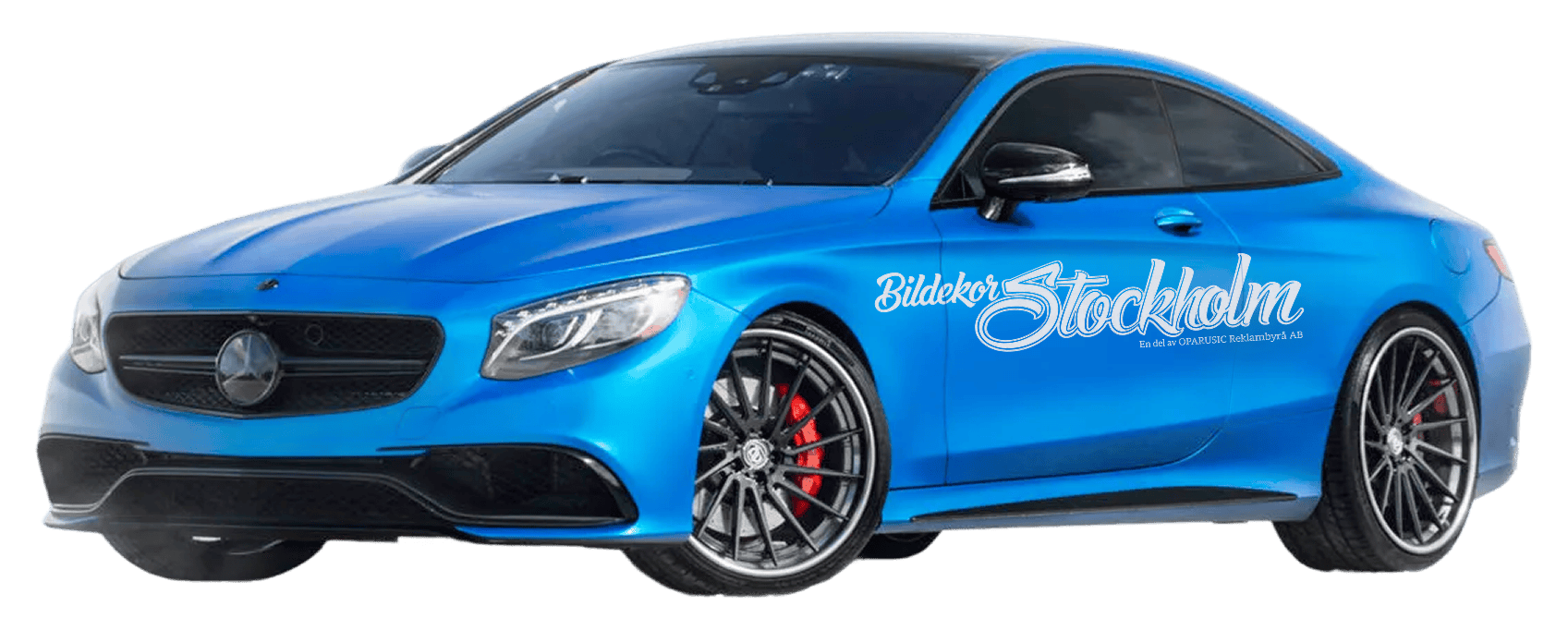 BildekorBilBlå Blå bil