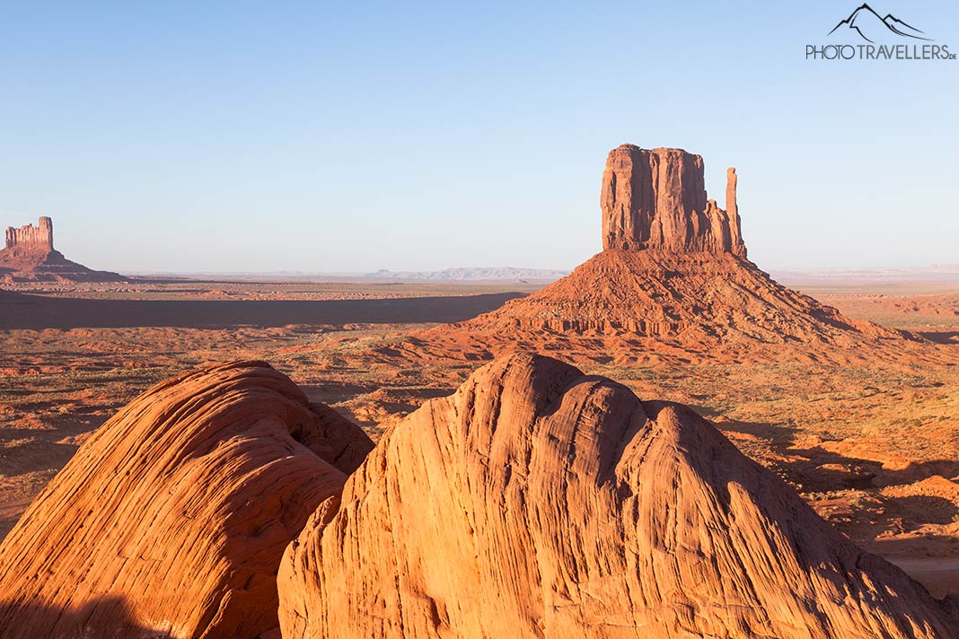 Der Blick auf den West Mitten Butte im Monument Valley