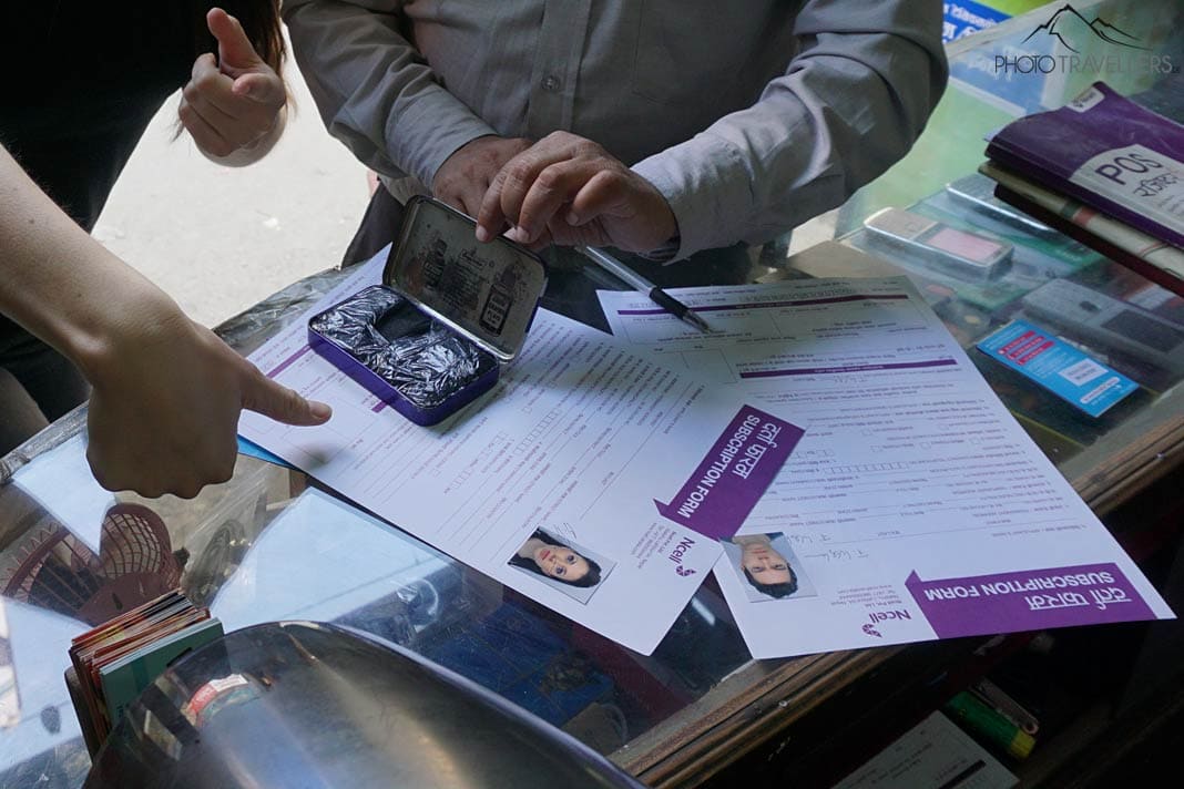 Ncell-Handyvertrag in Nepal