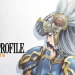 Valyria Profile LENNETH personnage fantasy, art concept pour jeu de rôle ou jeu vidéo. Illustration détaillée d’un guerrier mythique en armure or et bleu, avec casque décoratif et plumes.