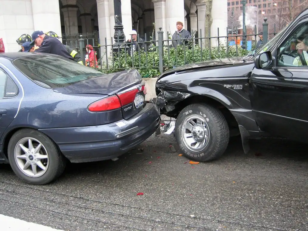 aftermath of a car accident