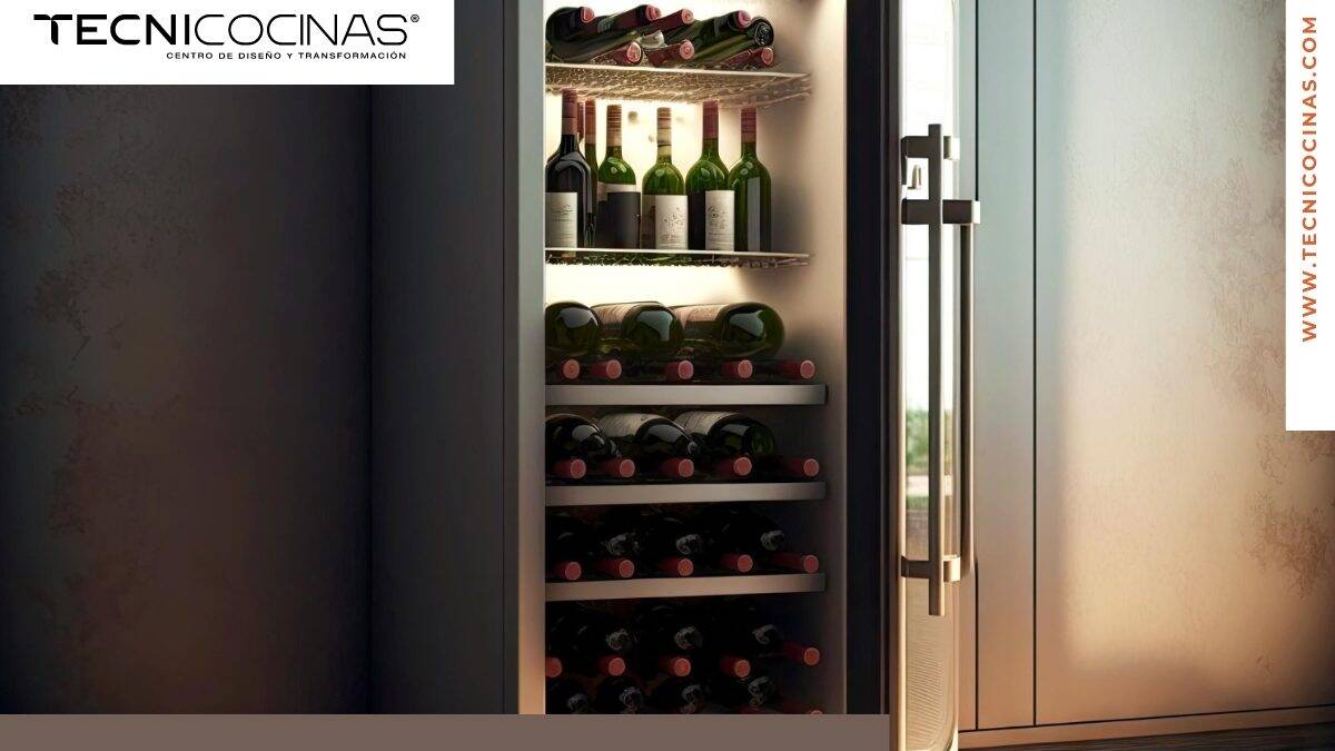 VINOTECAS: lujo indispensable en cocinas de alta gama ✅