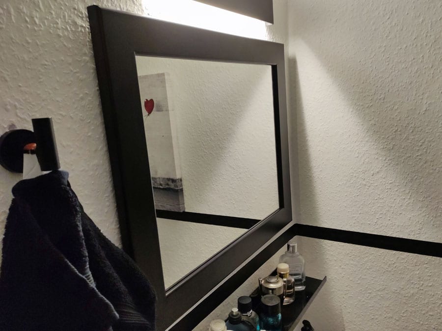 gaeste wc kleines geld spiegel