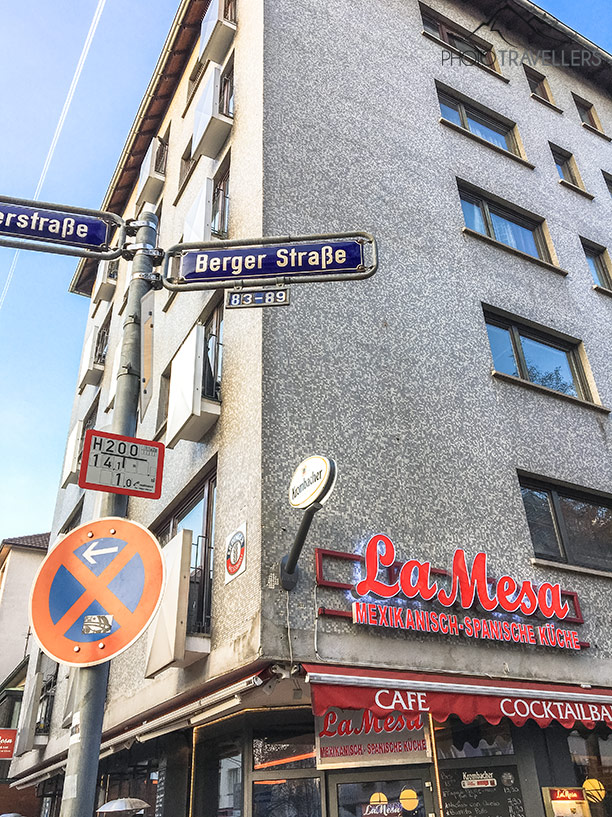 Straßenschild in der Berger Straße