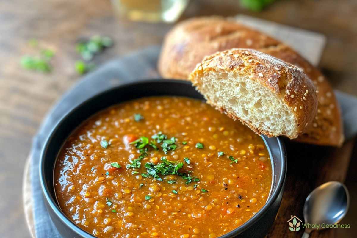 Spicy Red Lentil Soup Recipe