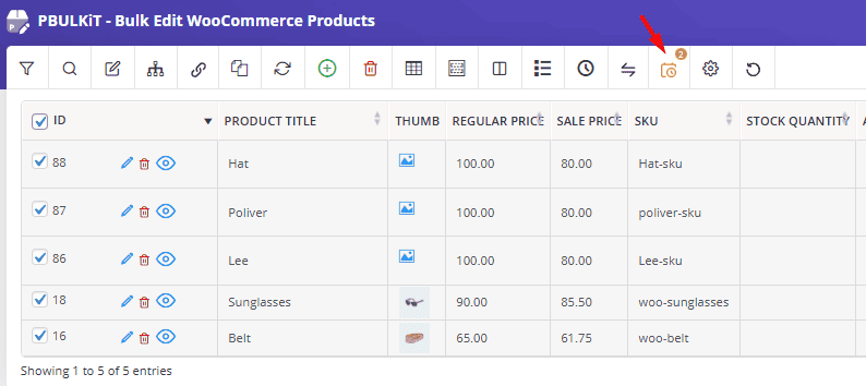 Click to edit your schedules