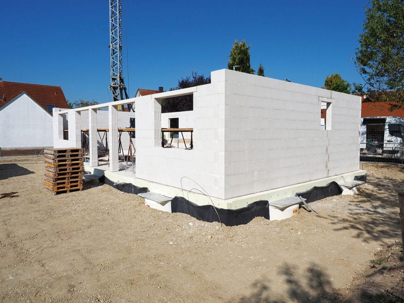 Rohbau aus Kalksandstein