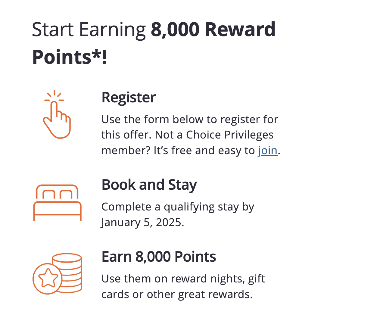 Stay Two Night At Choice Privileges And Get 8,000 Points 2 Earn 8,000 Reward Points