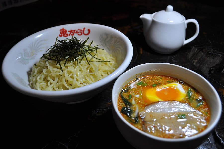 【鬼がらし岩沼店】辛みそつけ麺 小辛 940円(税込)
