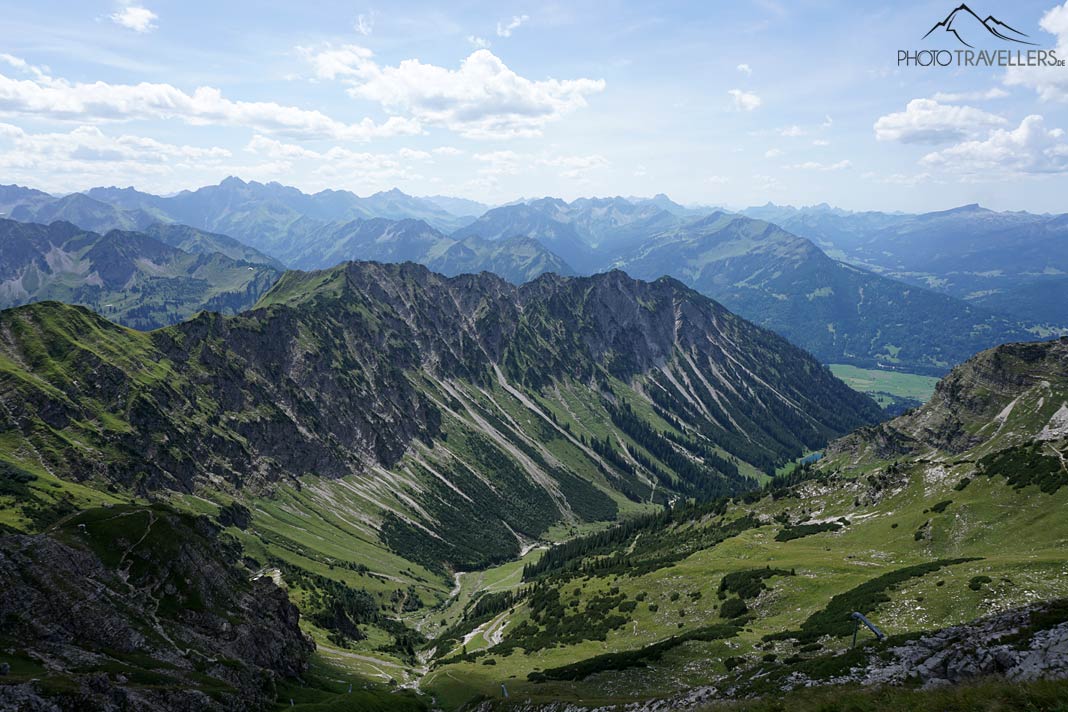 Blick auf die Allgäuer Alpen