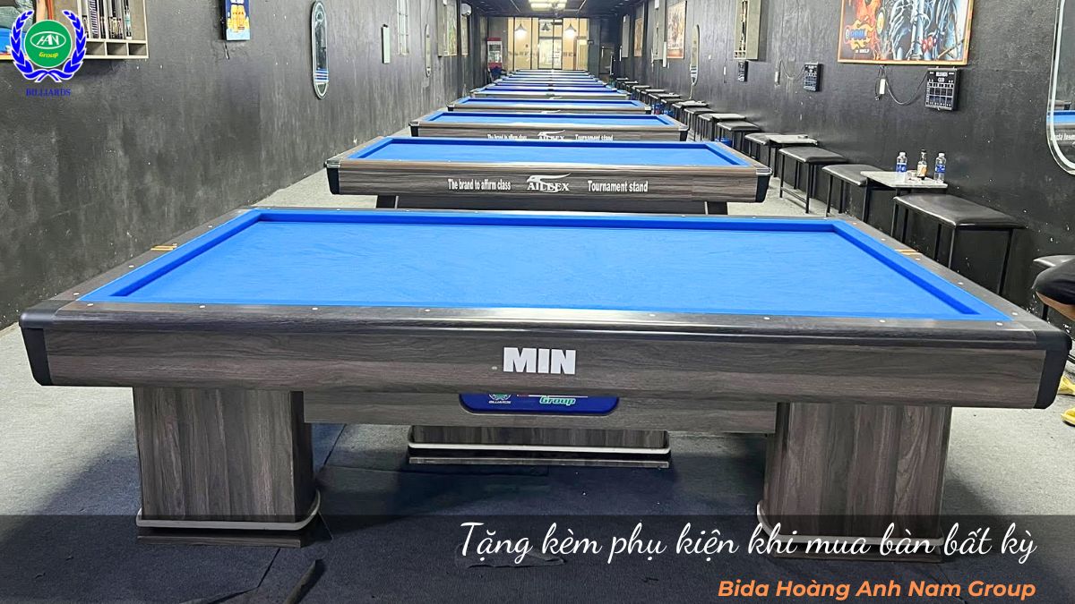 Tặng kèm phụ kiện khi mua bàn bất kỳ tại Bida Hoàng Anh Nam Group