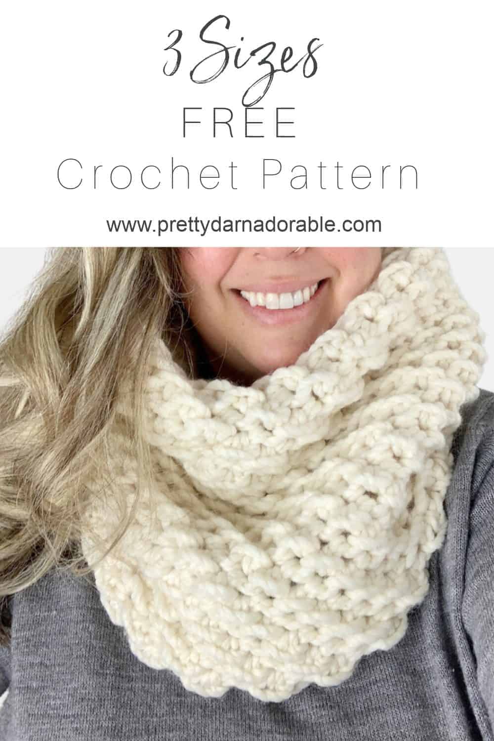 cream crochet cowl pattern
