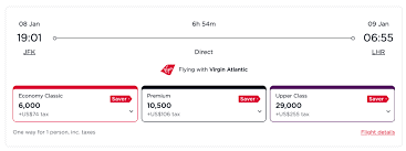 Every Seat With Virgin Points: How Virgin Atlantic Dynamic Pricing & Saver Awards Actually Work 4 image 39