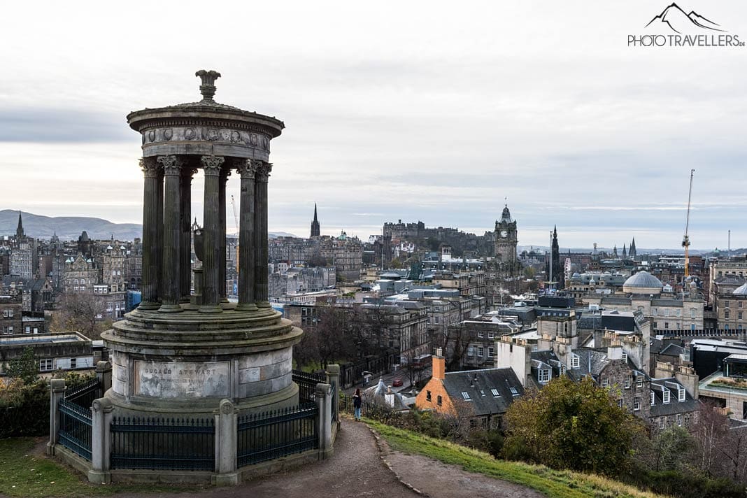Blick vom Calton Hill auf Edinburgh