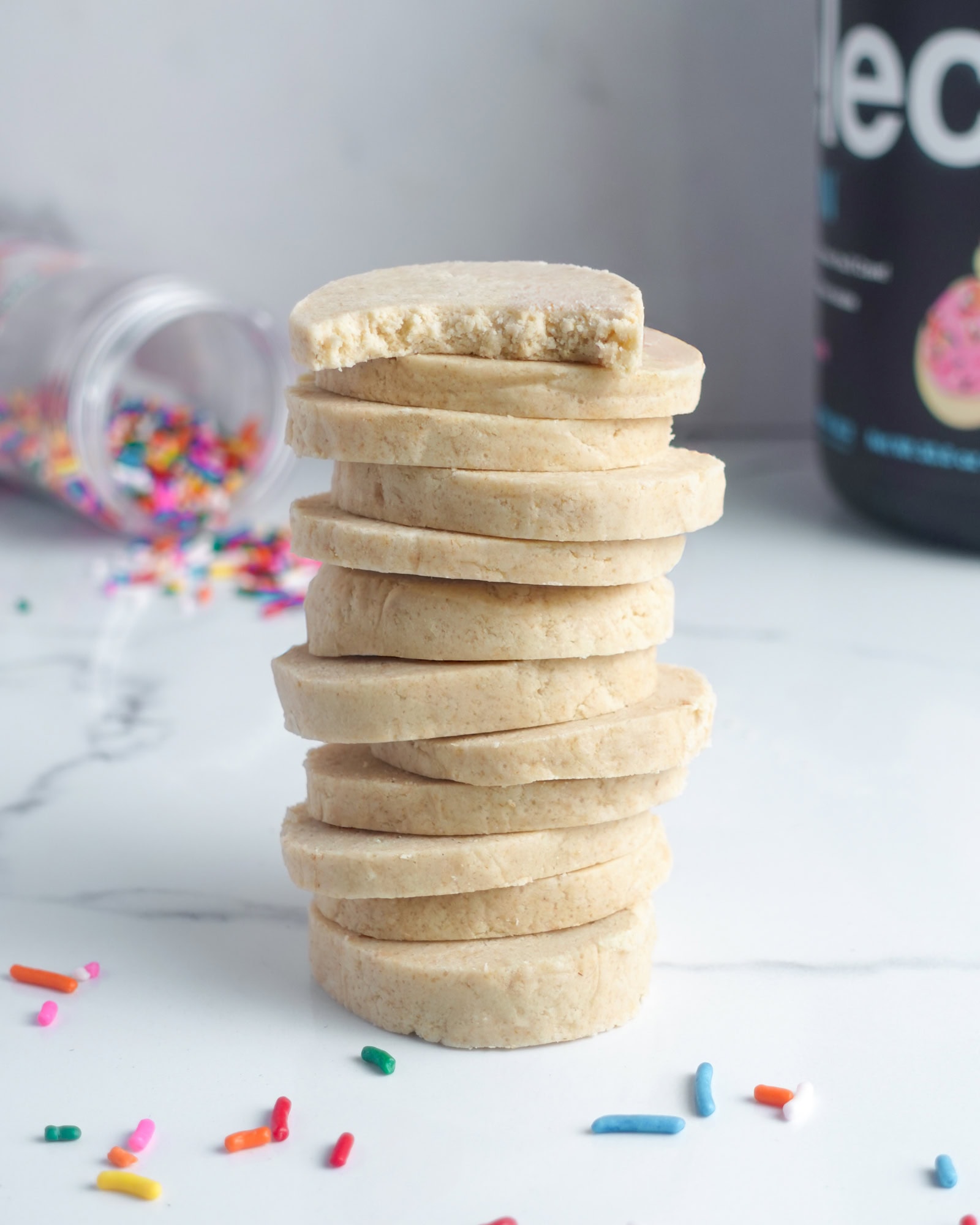 Stack of protein pillsbury cookie dough