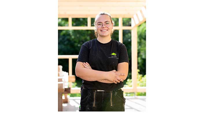 Bild von Zimmerin Jana Schall