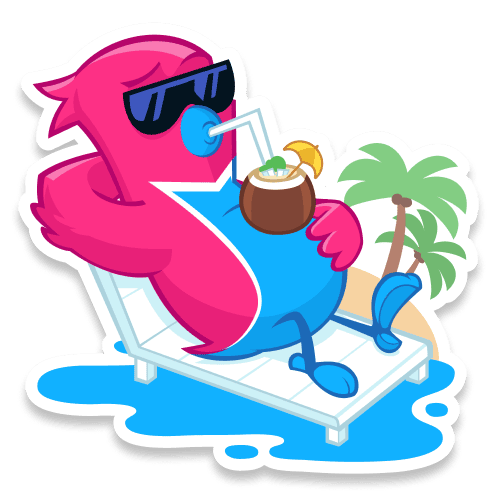 24 chill Bird cartoon is chilling