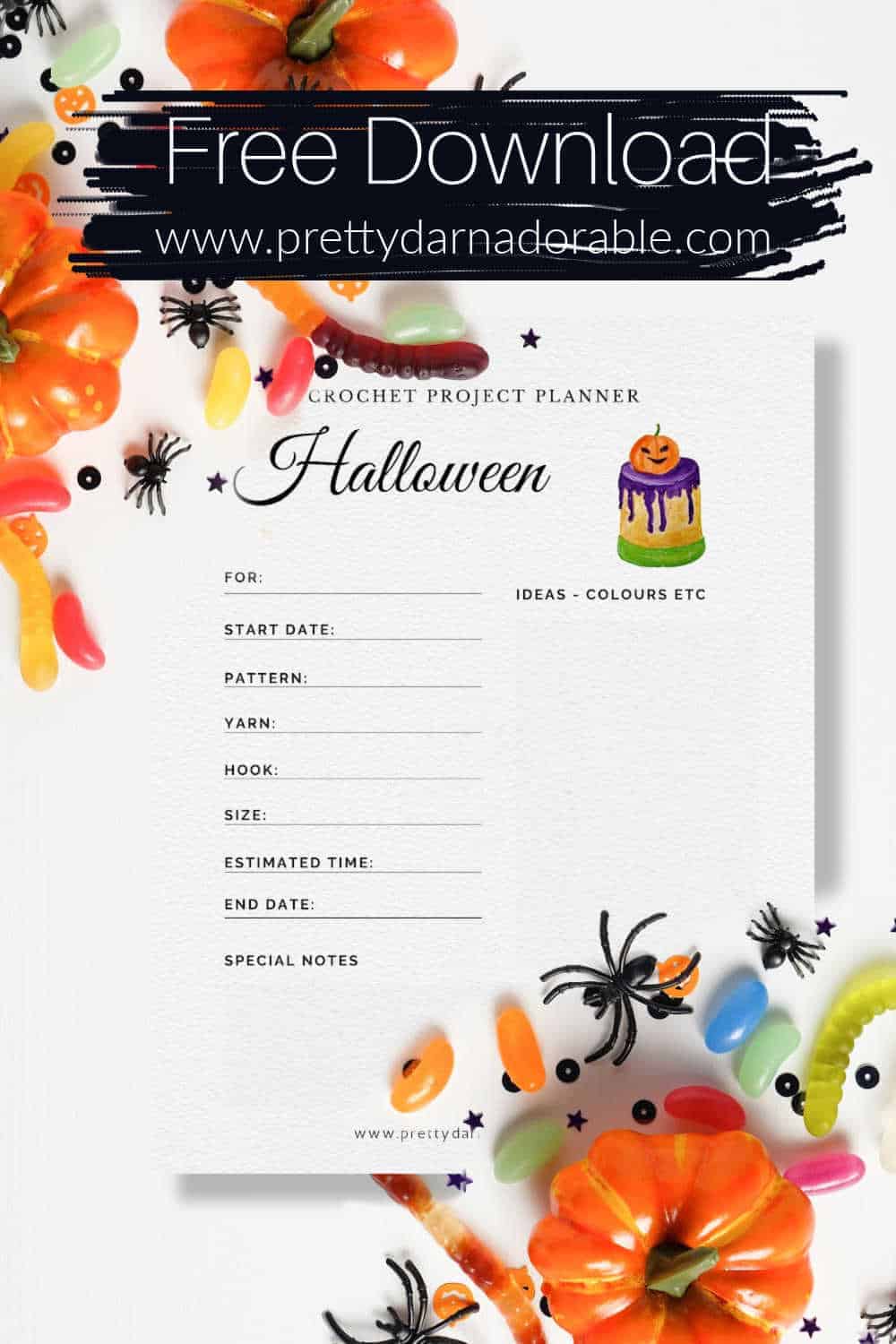 free crochet halloween planner