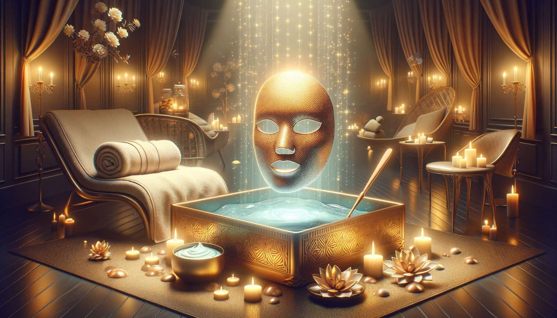 glow up with luxors signature facial mask therapy