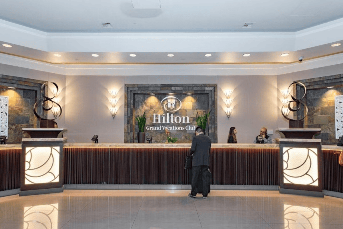 Hilton Timeshare Offer: Carrently High-Value Deals & Power Tips 2 Lobby - The Boulevard, a Hilton Grand Vacations Club