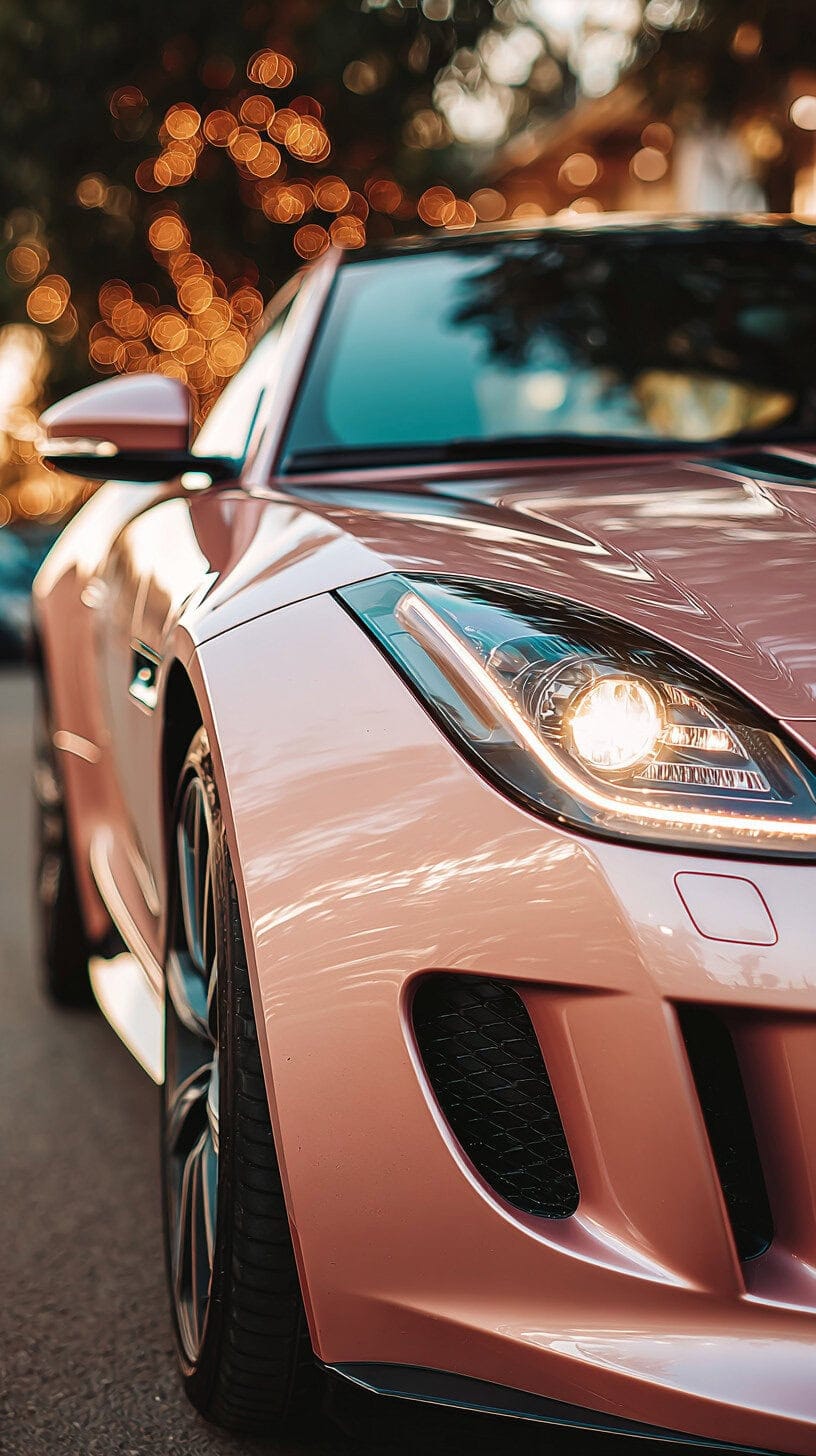 first-time buyers stunning pink car