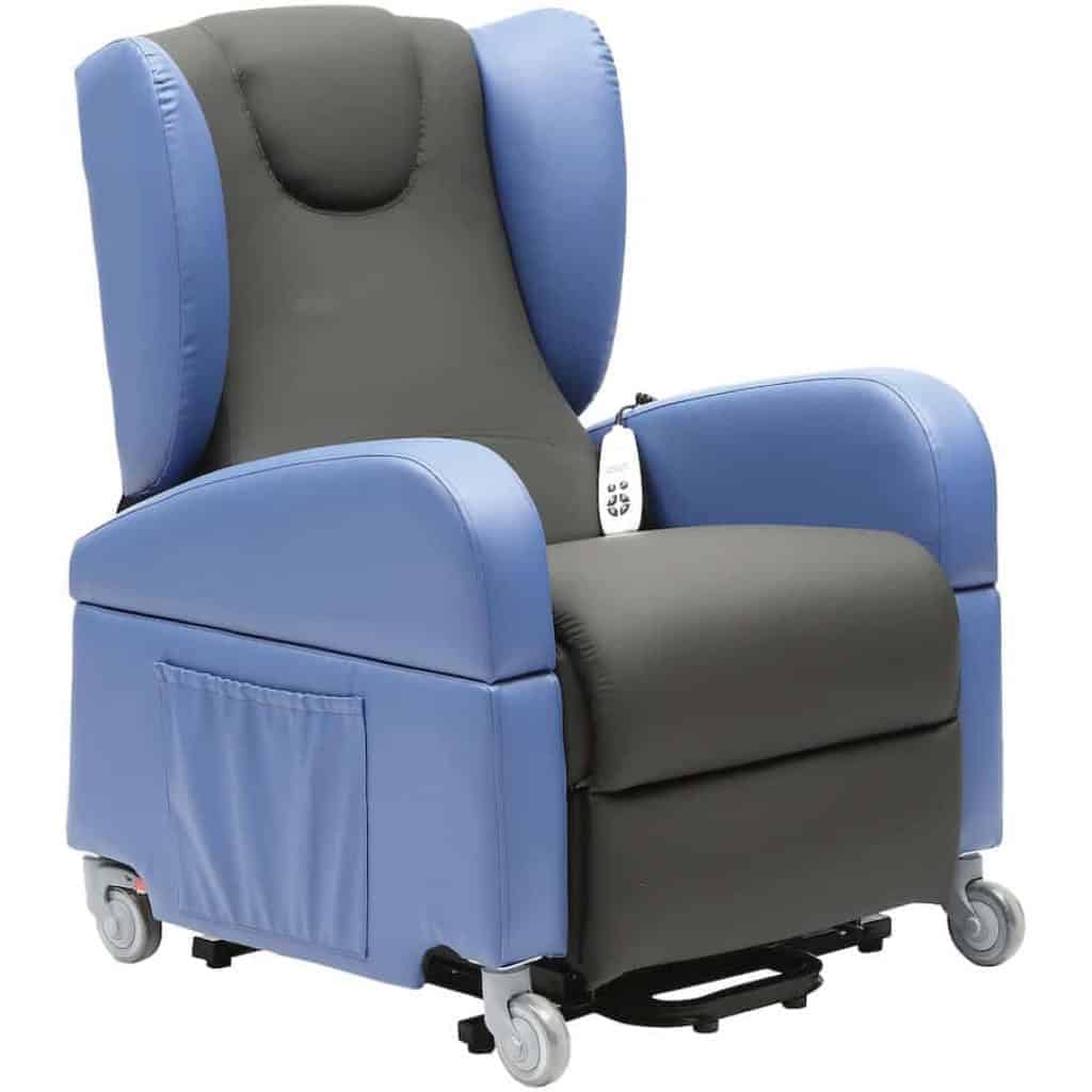 Brookfield Dual Motor Riser Recliner in Blue