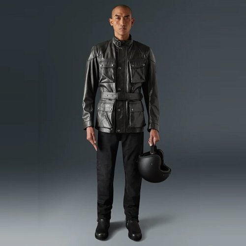 Leather Jacket Belstaff Evo Belstaff Trialmaster Motorcycle Jacket