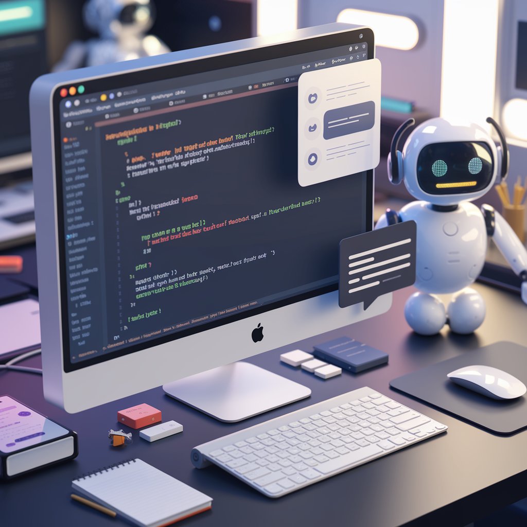 a computer on a desk