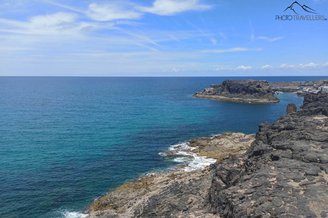 Blick von oben auf die Küste von El Cotillo