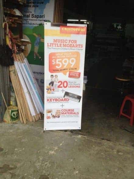 X Stand Banner size 1.6 x 0.6m