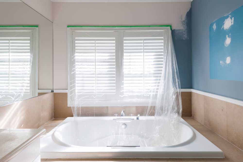 Badezimmer streichen