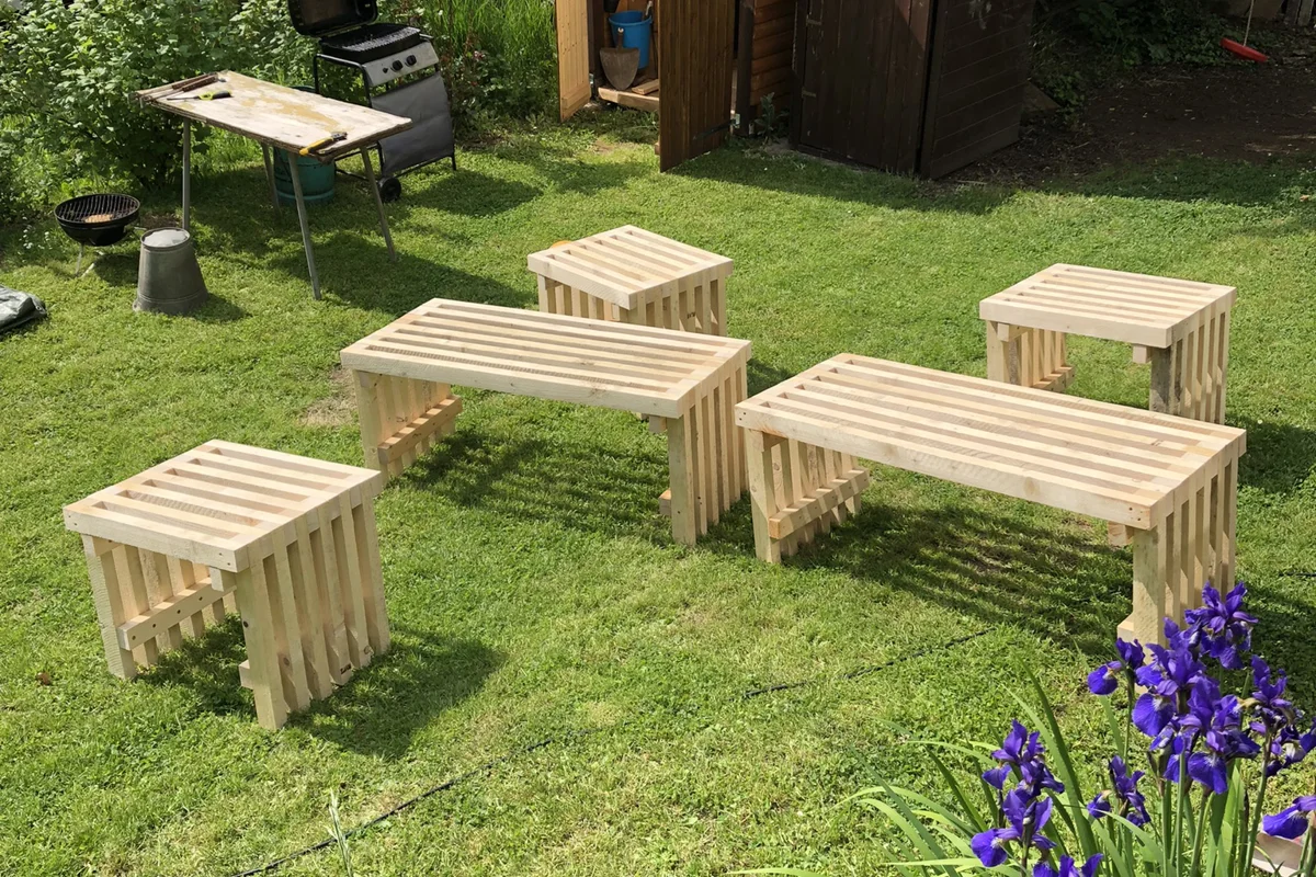 Hodinový manžel Praha a okolí - dobrejmanzel.cz - Výroba zahradních lavic