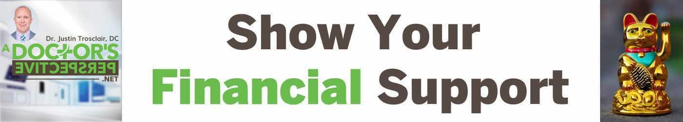 donations to the health podcast, listener supported