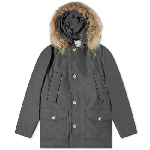 Woolrich Arctic Parka Jacket Fur in Grey Shadow UK Outlet at SEIKK