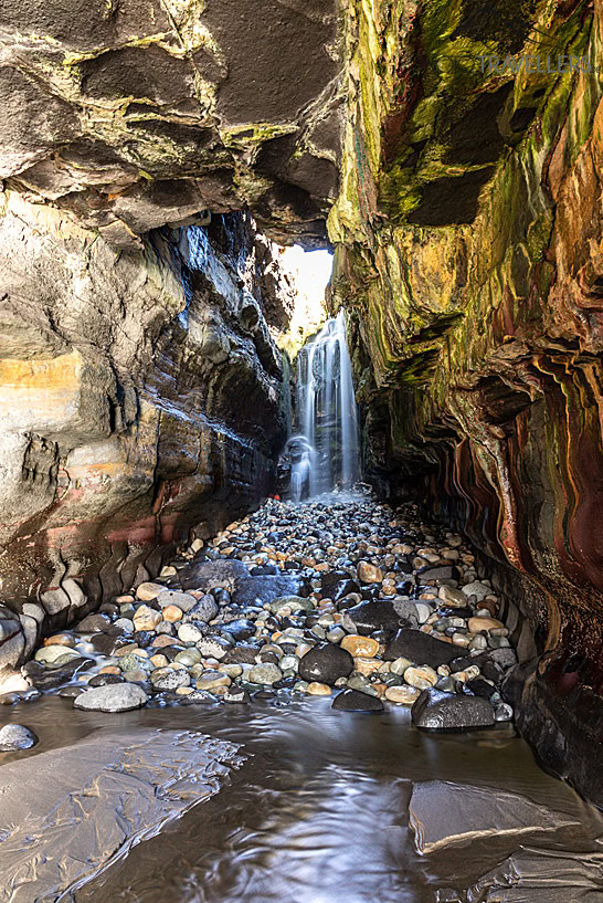 Der Hidden Waterfall in Donegal County
