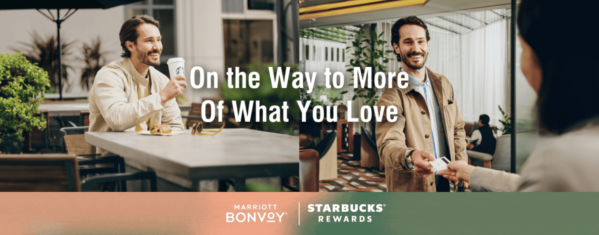Bonvoy Week at Starbucks: Boost Your Rewards With 2X Stars or 100 Points 1 Starbucks and Marriott - earn rewards on both everyday coffee purchases and hotel stays