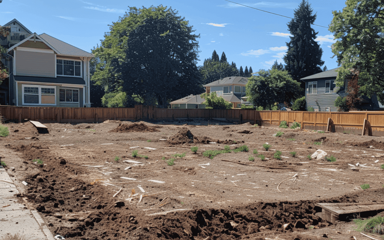 selling a spare house land plot portland like this one