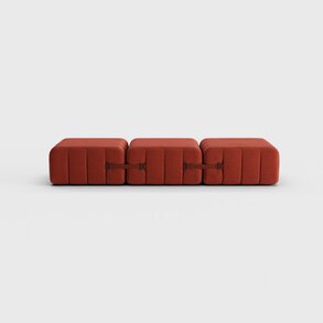 Modulares Einsitzer Sofa / Liege im Stoff Dama –  3 Sofa-Module