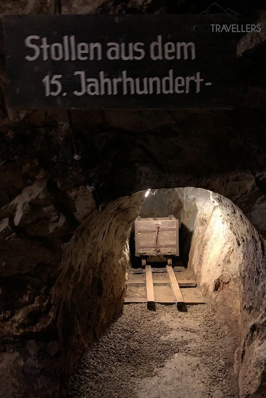 Ein Stollen aus dem 15. Jahrhundert im Bergwerk Bodenmais