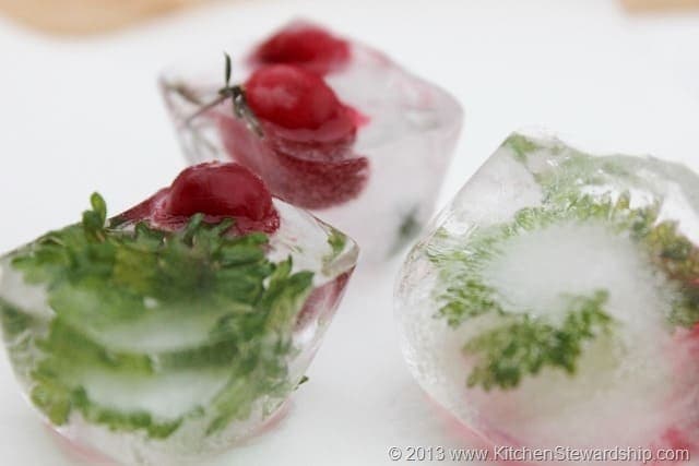 Festive Christmas Ice Cubes