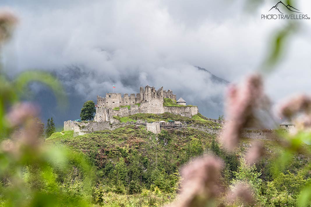 Blick auf die Burgruine Ehrenberg