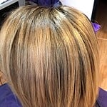 Client getting hair colored at Niagara Falls hair salon LJ Hair Design