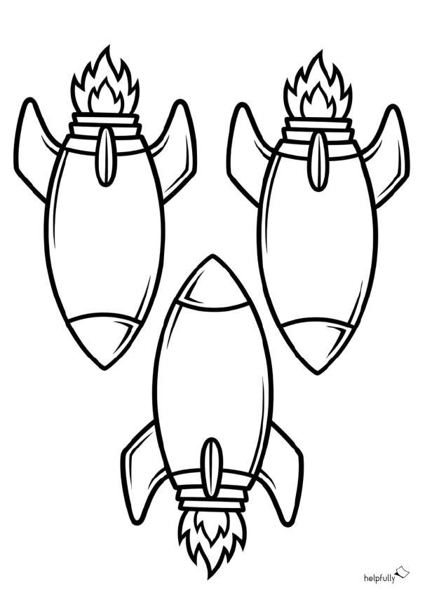 Raketen mit Düsenantrieb zum Ausdrucken und Basteln