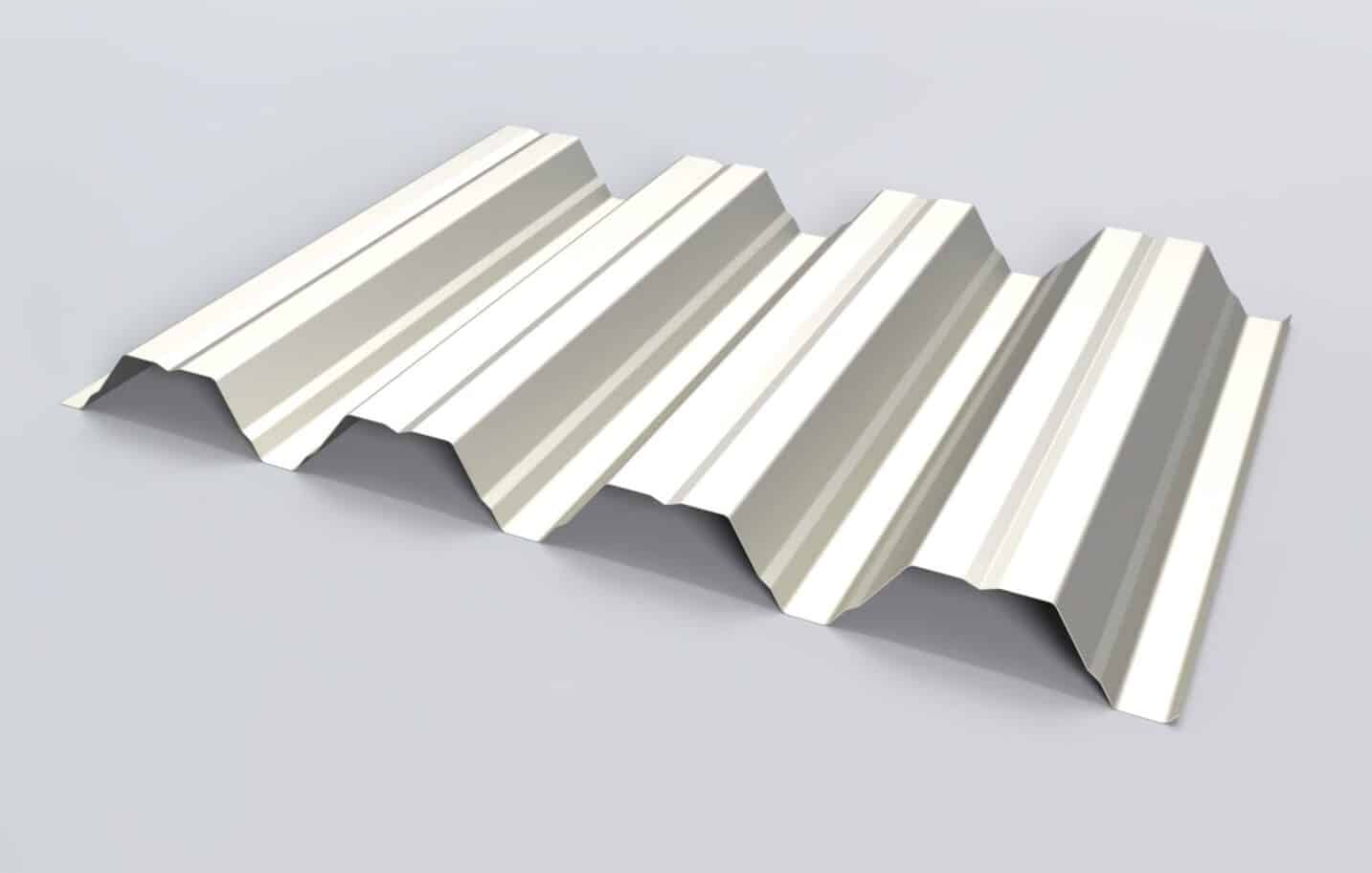 Trapezblech JID 85-280-1120 als selbsttragende Unterdachplatte für Flachdächer. Sickenabstand von 280 mm und eine Höhe von 85 mm. Hochprofil für den Trapezblech Unterbau bei hohen Spannweiten.