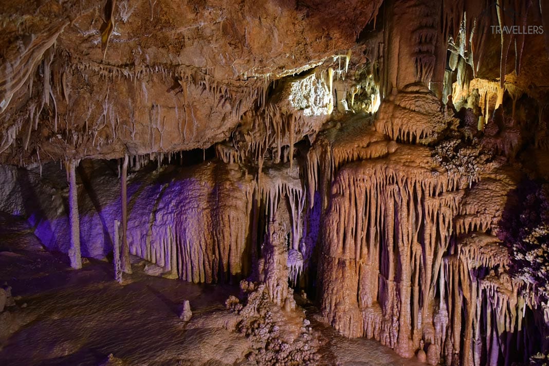 Tropfsteine in der Höhle Coves de Génova auf Mallorca